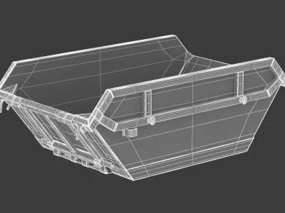 Skip Hire 8 Yard 3D model