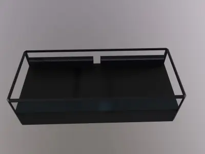 Floor fridge Low-poly 3D model