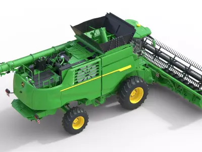 JohnDeere T6 Low-poly 3D model