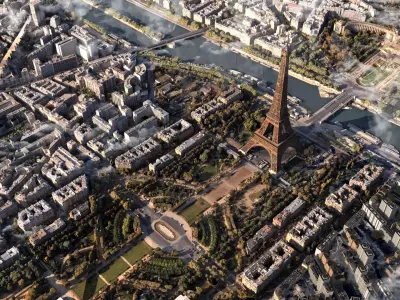  Eiffel Tower in France 