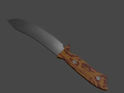 Hunting knife 3D model buy