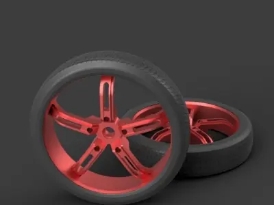 Bike wheel model 1 3D model