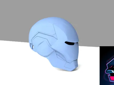 Iron Man MK85 Endgame Helmet ready to 3d printing 3D model
