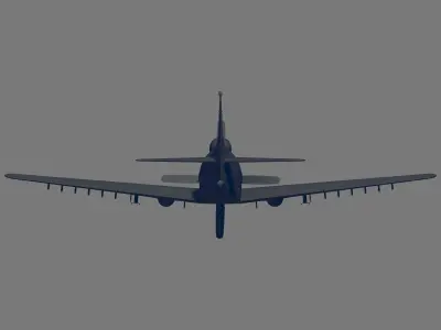 A-1H Skyraider 3D model