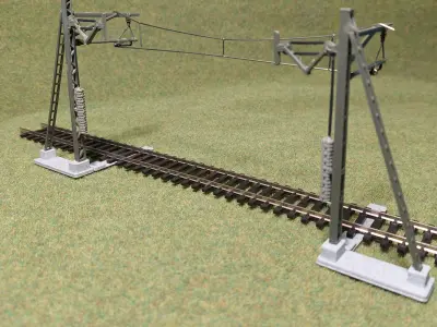 Catenery Tension Pole type A 1-87 FDM 3D print model
