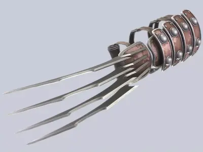 Claw weapon Low-poly 3D model