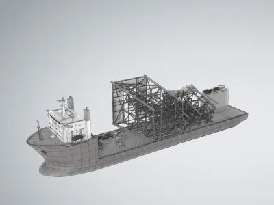 Dockwise Marine Heavy Transport Vessel 3D model