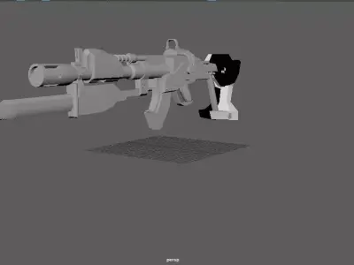 legendary gun Free low-poly 3D model