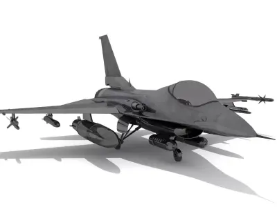 WW3 Fighter Jet 3D model