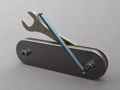 Allen Key and Spanner Animation 3D model