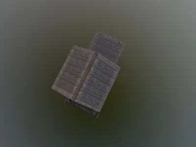 Siege Tower  Low-poly 3D model