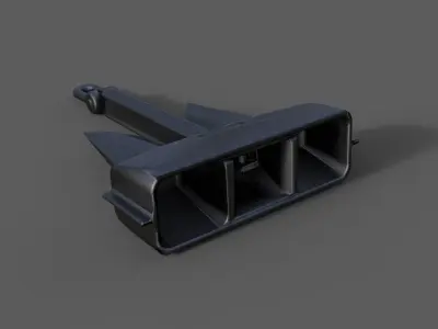 Offshore Anchor Typ E 3D print model