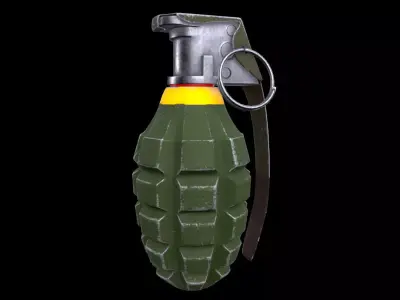 Grenade Free low-poly 3D model