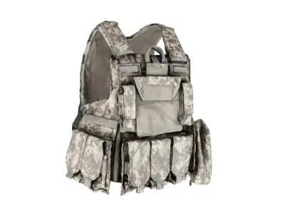 Military Body armor of ACU 20 Low-poly 3D model
