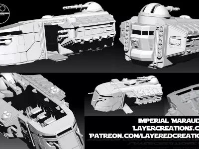 Imperial Marauder Transport Mandalorian 3D print model