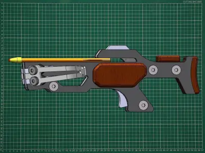Tactical micro crossbow 3D model