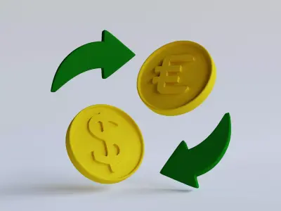Currency Exchange free 3d icon Free 3D model