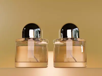 Realistic 3D Model Byredo Perfume Glass Bottle 3D model