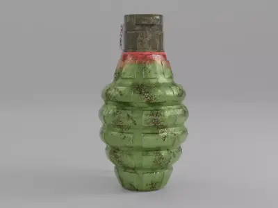 Grenade 3D Model - Low Poly Low-poly 3D model