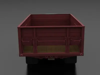 F-Series F-600 Grain Truck 1963 Low-poly 3D model