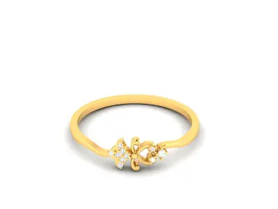 Solitaire Women Engagement Ring STL FBX OBJ Render 3D print model purchase