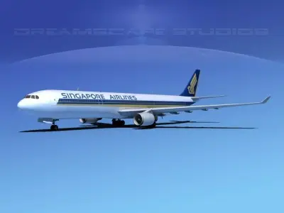 Airbus A330-300 Singapore Airlines 3D model