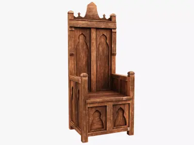 Medieval Rustic Low-poly 3D model