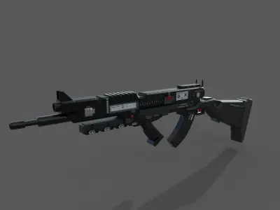 Assault Rifle 1 3D model