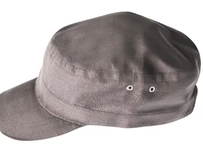 Black  fidel cap 10 Low-poly 3D model