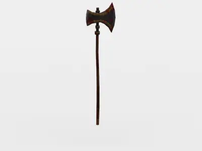 Axe wooden spear Low-poly 3D model purchase
