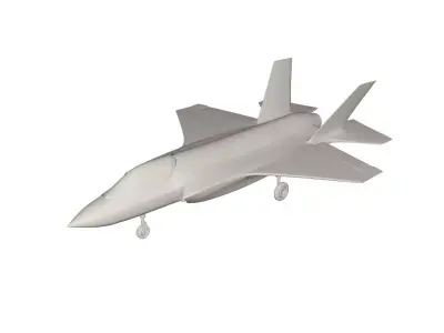 Jet military airplane 3D model get