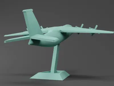 AN-70 plane 3D print model