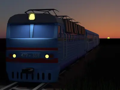 Ukrainian train 3D model