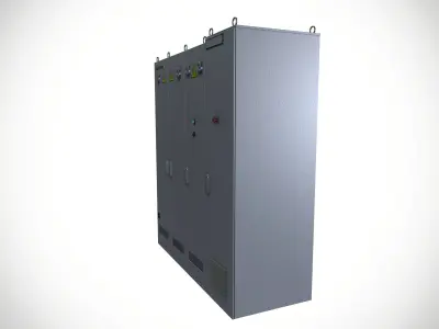 Electrical Fuse Box 1 Low-poly 3D model