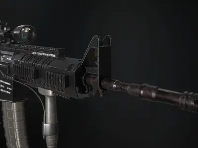 m4a4 Carbine Low-poly 3D model purchase