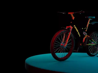 Mountain Bicycle 3D Model  Low-poly 3D model