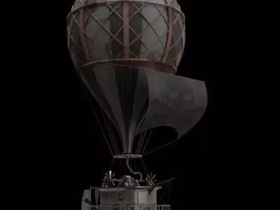 Hunted Horror Hot Air Balloon 3D model