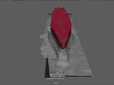 Carrier submarine 3D model