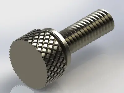 knurled thumb screws Free 3D model