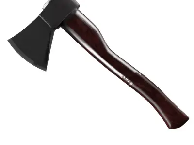 chopping axe Low-poly 3D model