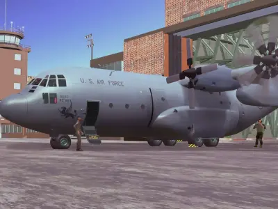 KC 130 Aircraft Free 3D model