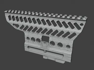 Zenitco B13 Scope Mount Low-poly 3D model
