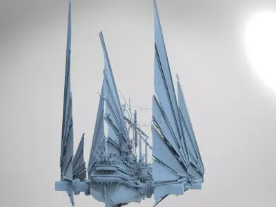 Great Khan Scout Ship 3D model