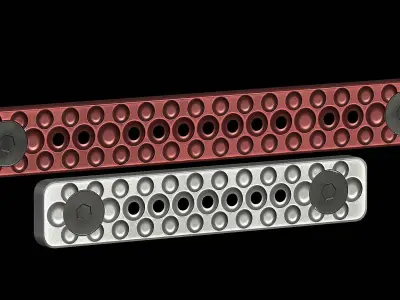 MCF-A MLok Rail Cover Low-poly 3D model