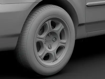 BYD F3 2016 wheel 3D model