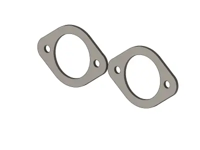Rear strut reinforcement plate for E36 3D model