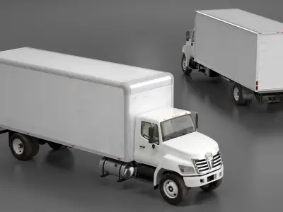 Commercial Box Truck 3D model