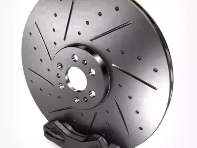 Brake Disc with Caliper 3D model
