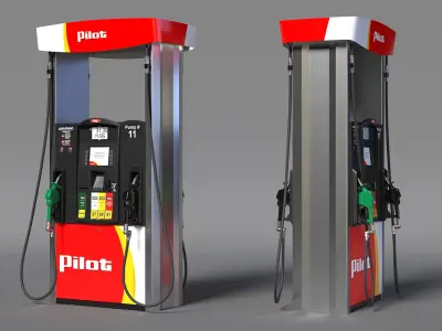 Gas Pump Pilot 3D model