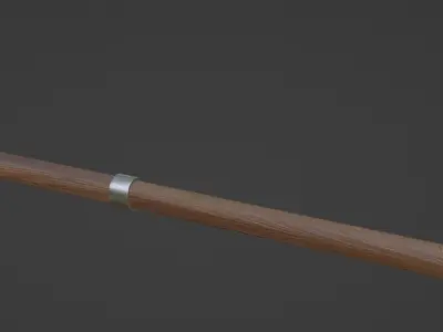 Battle axe Low-poly 3D model 25